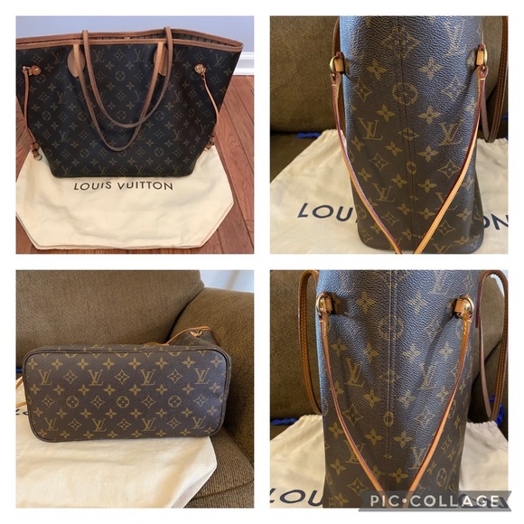 Authentic Monogram Louis Vuitton Neverfull MM with box and dust bag - Picture 7 of 9